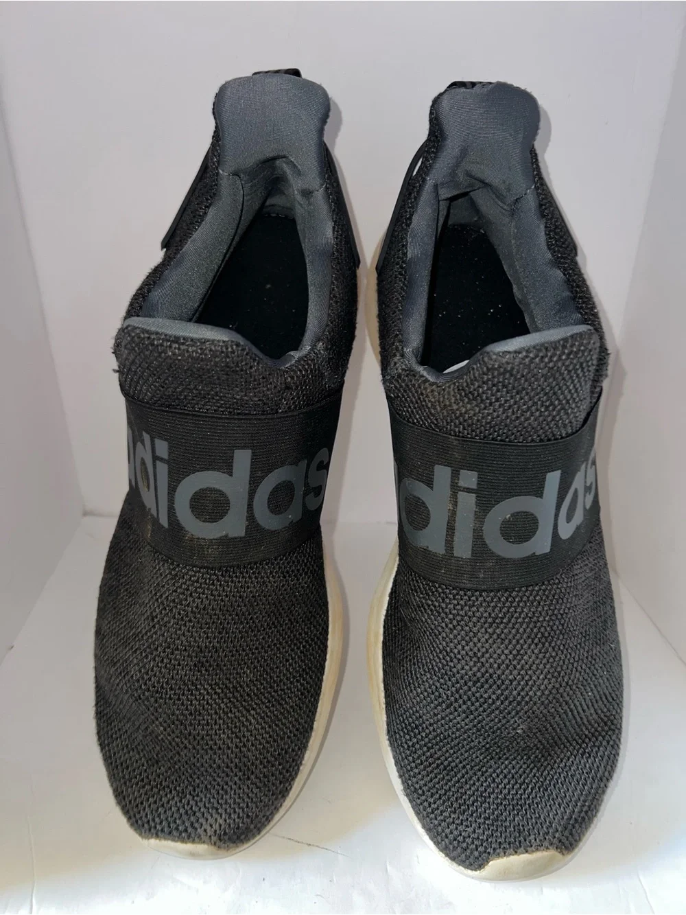 Adidas Cloudfoam Slip-On Sneakers - Black - Men’s 10.5